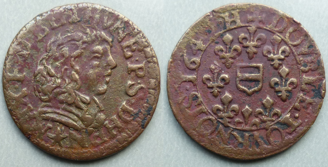 Boisbelle & Henrichemont, 1642 double tornois